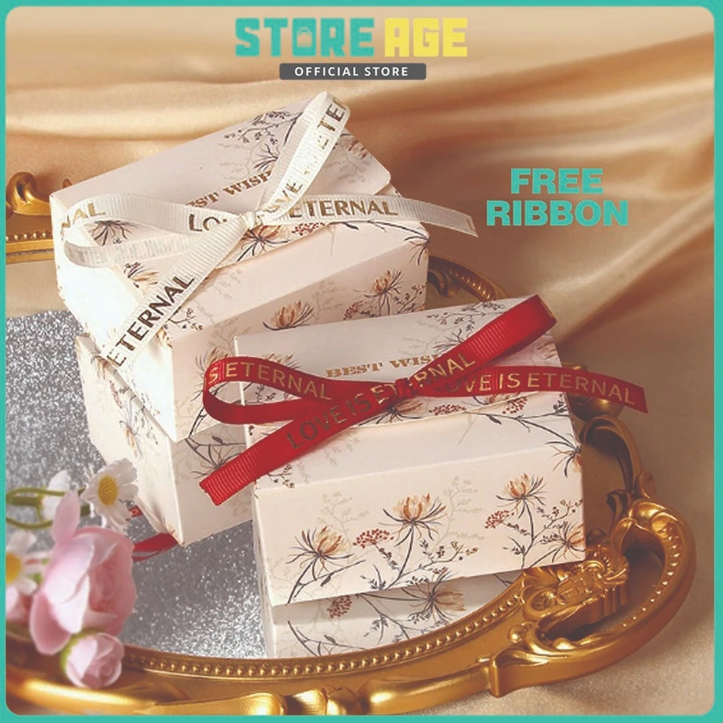 Flower Candy Box With Ribbon