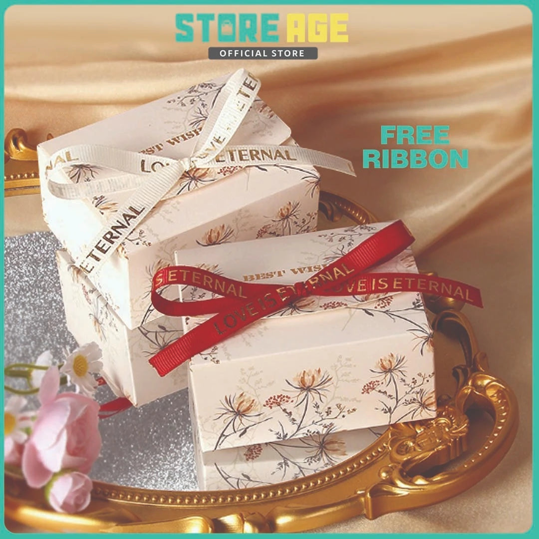 Flower Candy Box With Ribbon