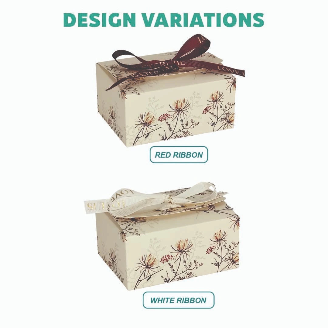 Flower Candy Box With Ribbon