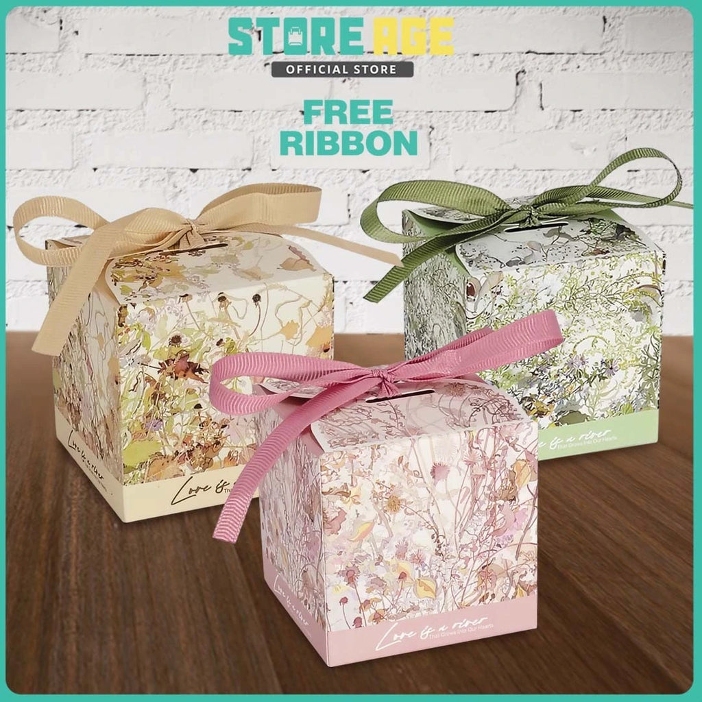 Leaves Floral Square Candy Box