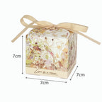 Leaves Floral Square Candy Box