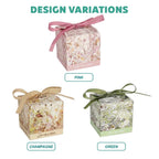 Leaves Floral Square Candy Box