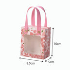 Rectangular window gift box with handle dimension size - for wedding favor / sweet candy box / small gift - wholesale Malaysia