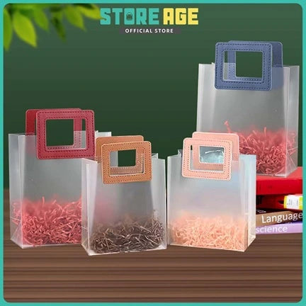 PP Tote Color Handle Transparent Bag for reusable shopping bag - wholesale Malaysia