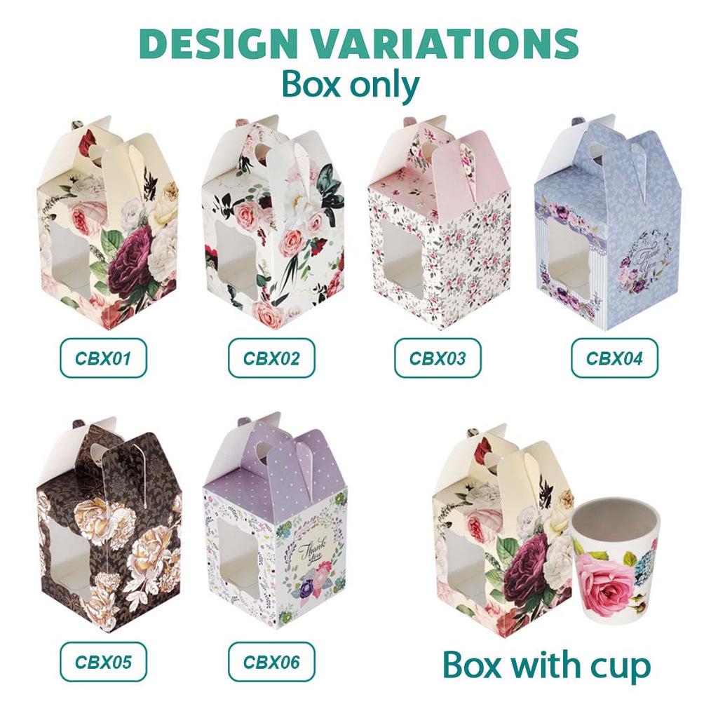 Cup Box - size & design variations available for bulk Malaysia order