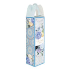 Kicap Box design B02K01 blue floral — kicap bottle doorgift box