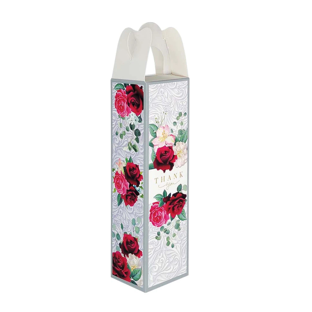 Kicap Box design B02K03 gray floral — kicap bottle doorgift box