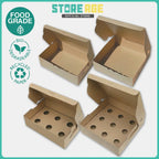 Brown Kraft Cake Box No Window cover for all bakery wholesale Malaysia