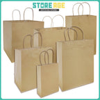 Brown Twisted Handle Paper Bag for doorgift packaging - wholesale Malaysia