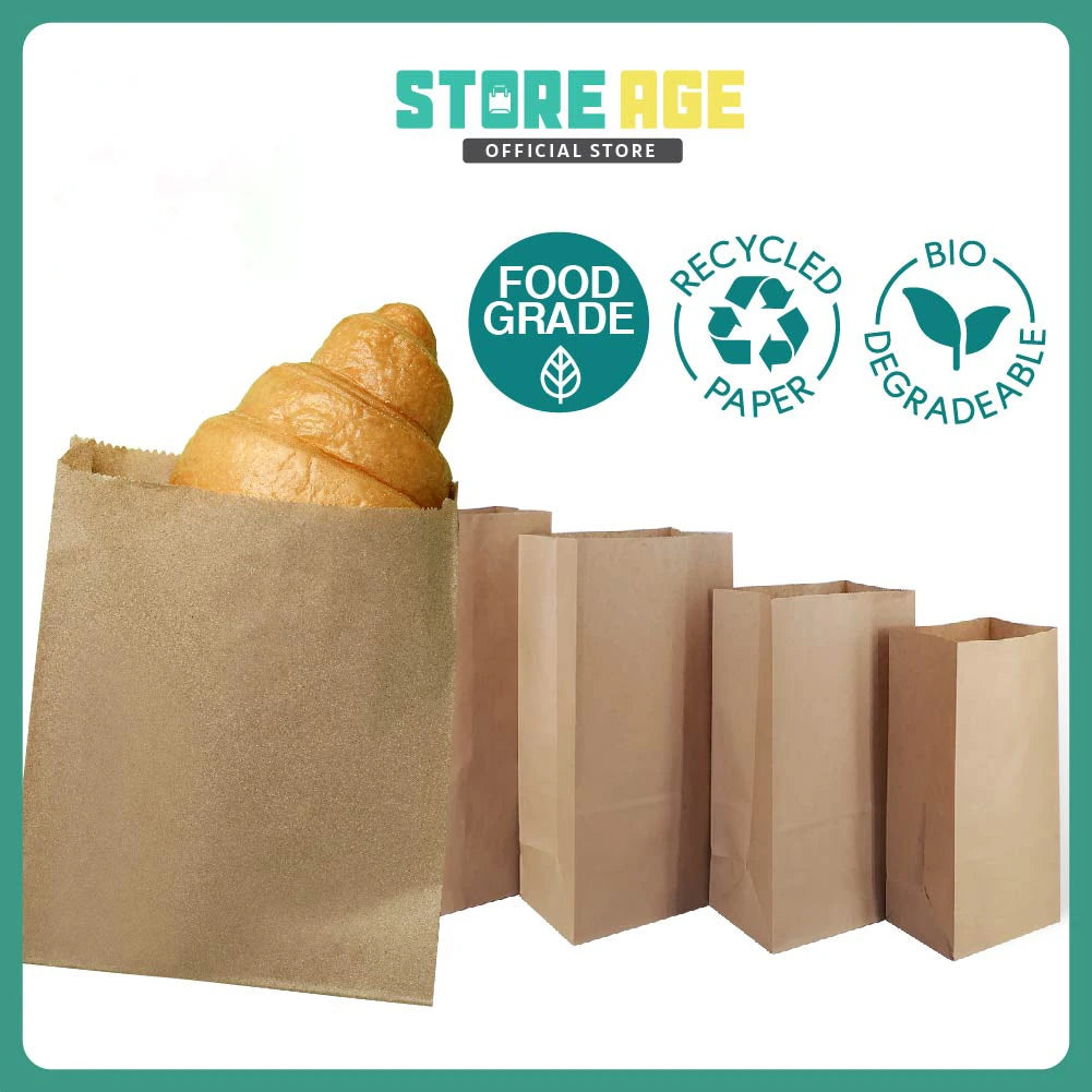 Brown SOS Food Grade Takeaway Bag for food-grade F&B packaging - wholesale Malaysia