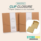 Clothes Packaging Kraft Box brown and black color apparel business clothing brand - wholesale Malaysia