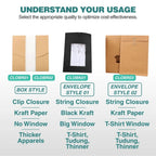 Clothes Packaging Kraft Box brown and black color apparel business clothing brand - wholesale Malaysia