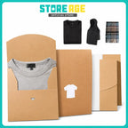 Clothes Packaging Kraft Box brown and black color apparel business clothing brand - wholesale Malaysia