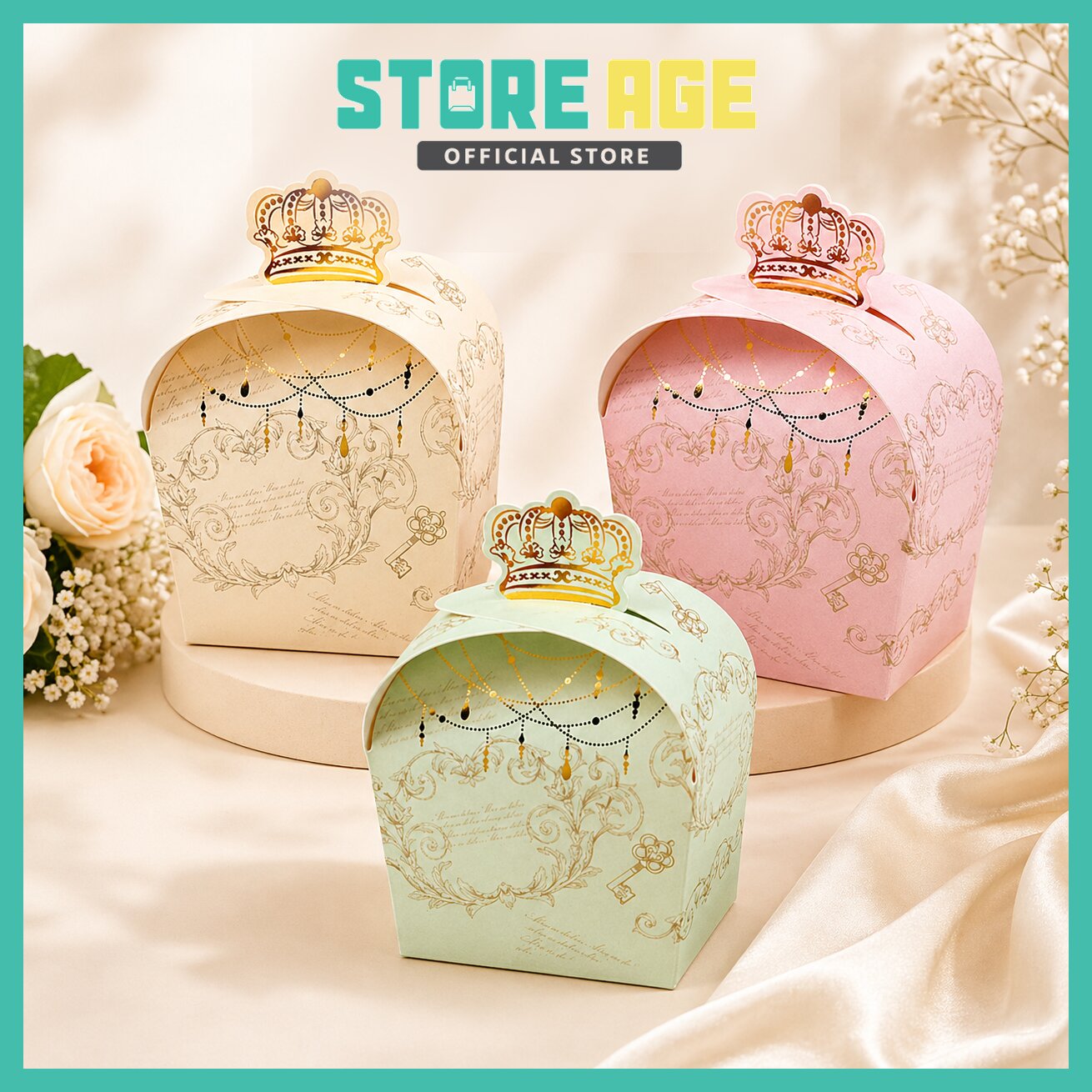 Crown Gift Box for doorgift kahwin packaging - wholesale Malaysia