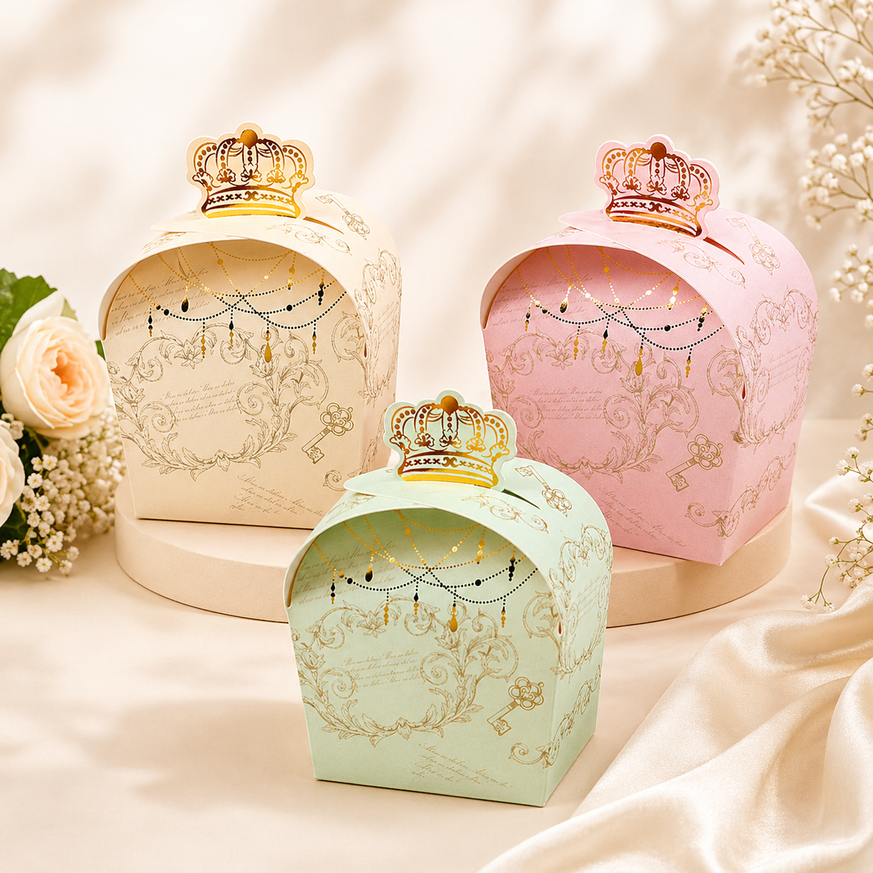 Crown Gift Box for doorgift kahwin packaging - wholesale Malaysia