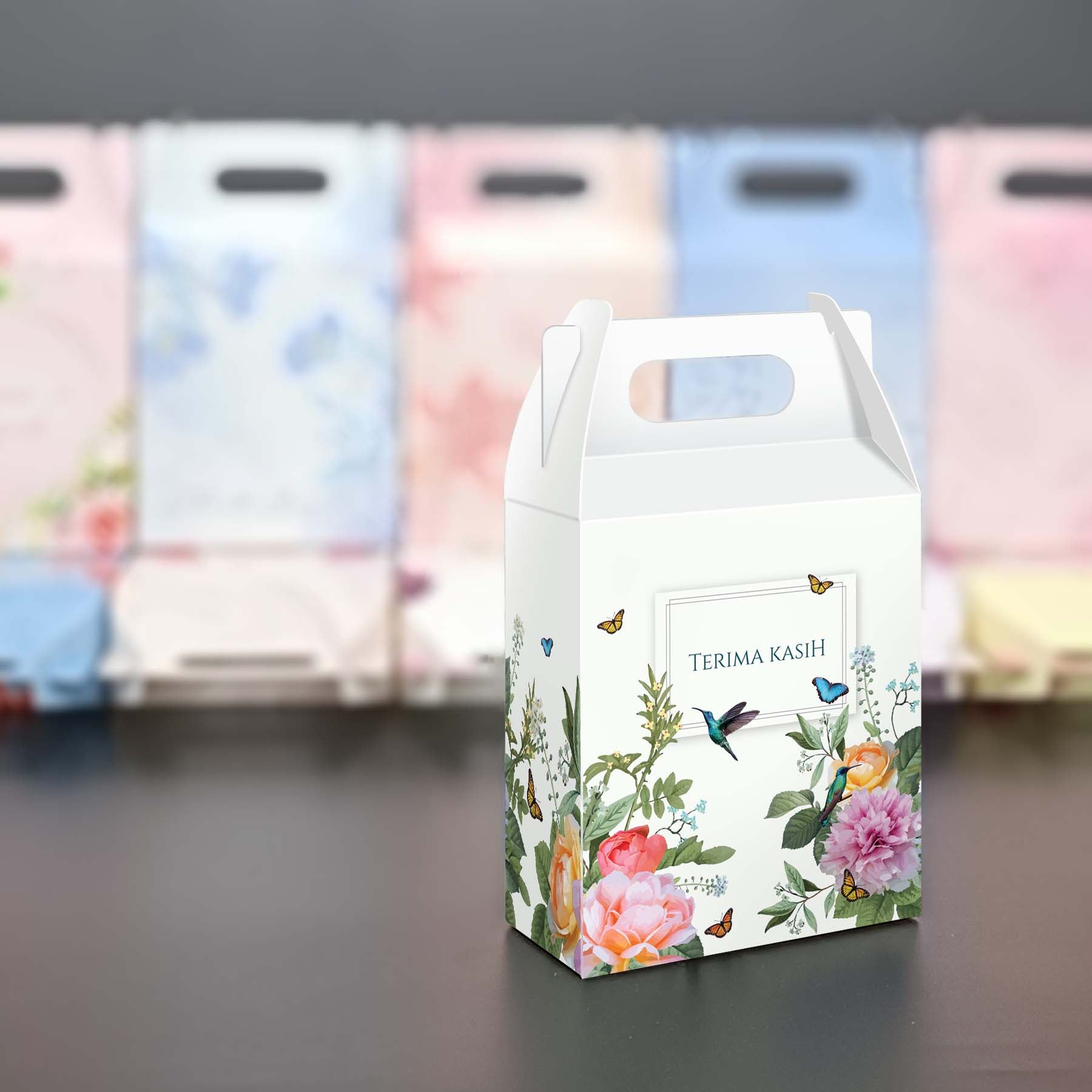 Designed Gift Box design GB014 - doorgift kahwin packaging Malaysia