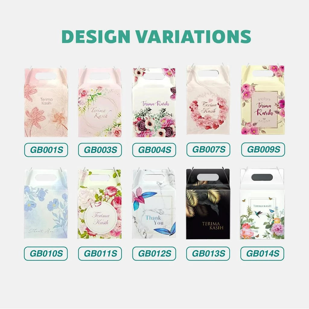 Designed Gift Box - size & design variations available for bulk Malaysia order
