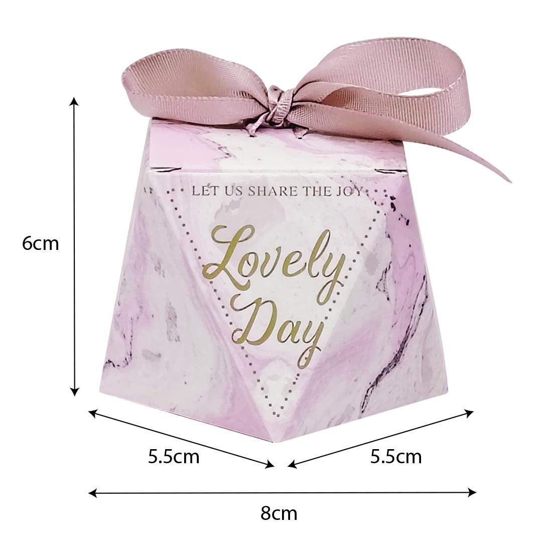 Diamond-Shaped Candy Gift Box dimensions - wedding doorgift candy box wholesale Malaysia