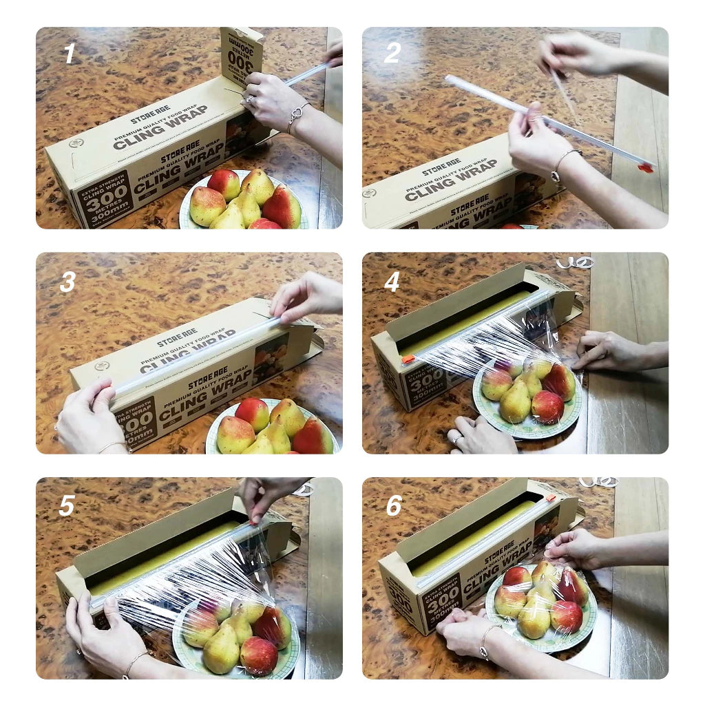 Premium Food Wrap with cutter tutorial setup for kitchen cling wrap - wholesale Malaysia