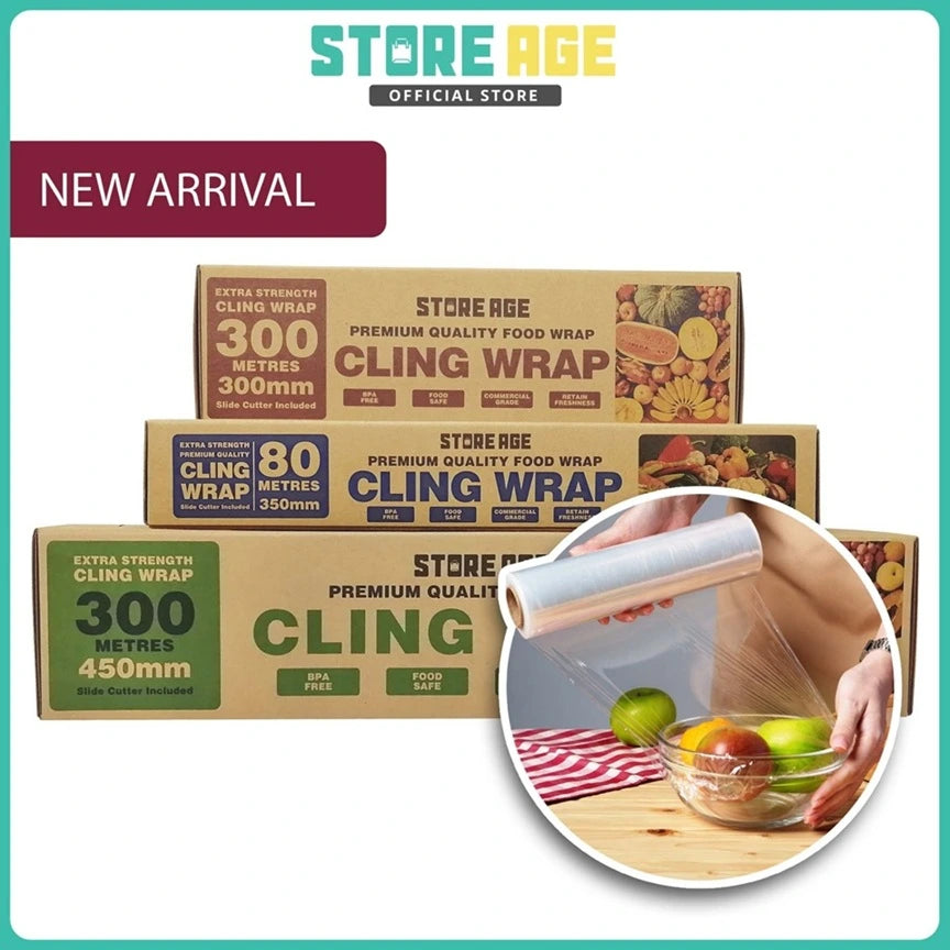 Premium Food Wrap with Cutter dimension for kitchen cling wrap - wholesale Malaysia
