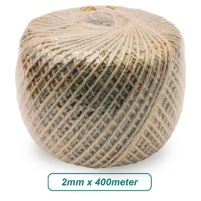 Jute Rope String Natural Brown Rope  - 2MM X 400 Meter size available for bulk Malaysia order - wholesale supplier Malaysia