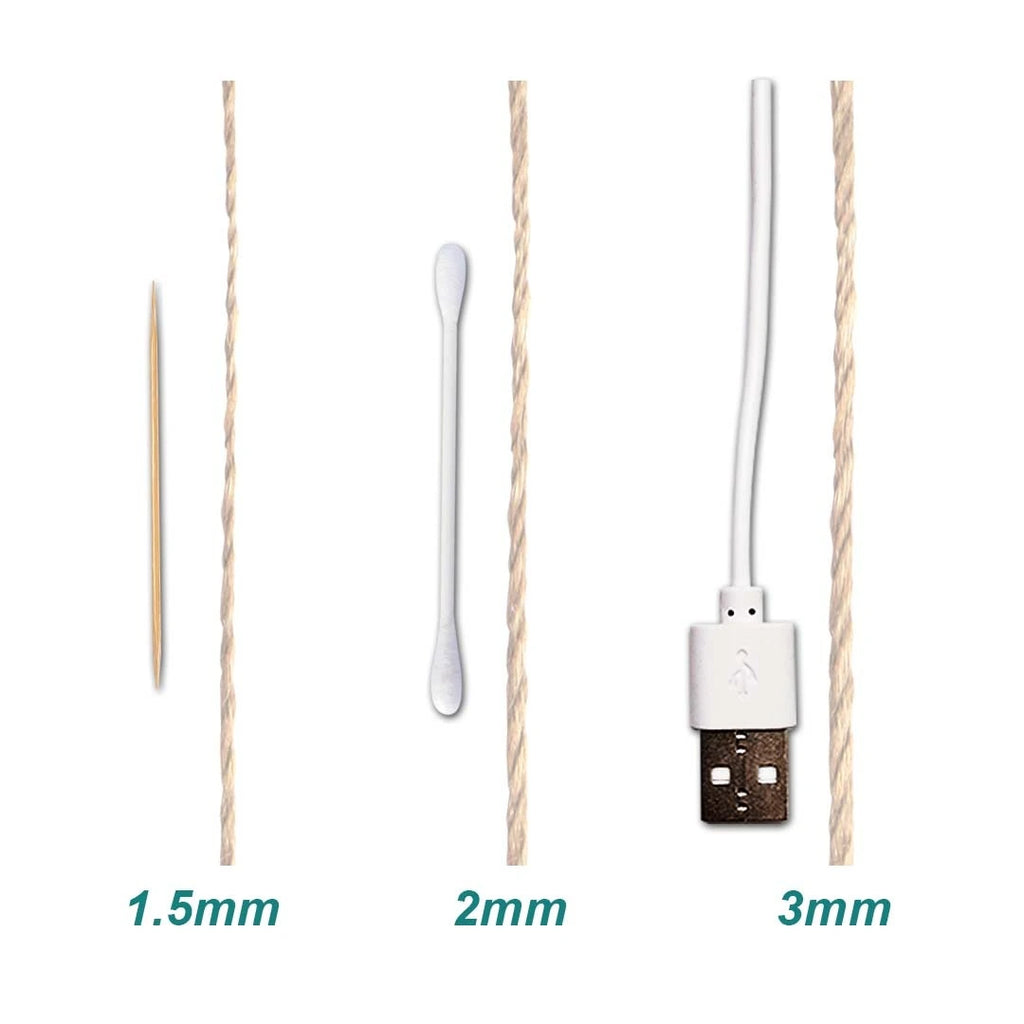 Jute Rope String Natural Brown Rope  - size comparison for jute rope available for bulk Malaysia order-wholesale Malaysia