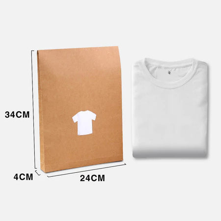 Clothes Envelope Packaging paper box dimension 24 x 4 x 34 cm for apparel business clothing brand - wholesale Malaysia