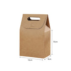 Brown Kraft Gift Box with Handle dimensions 10 X 6 X 10 cm - doorgift kahwin packaging Malaysia