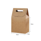 Brown Kraft Gift Box with Handle dimensions 10 X 6 X 10 cm - doorgift kahwin packaging Malaysia