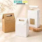Kraft Paper Gift Box with Handle & String for doorgift kahwin packaging - wholesale Malaysia