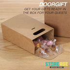 Brown Kraft Gift Box with Handle suitable gift packaging for guests in multiple events- doorgift kahwin packaging Malaysia