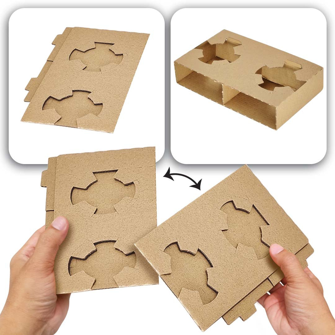 4 Cups Holder Cup Tray - F&B takeaway  tray for drink carrier 