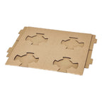4 Cups Holder Cup Tray - Eco friendly paper cup holder tray for coffee takeaway