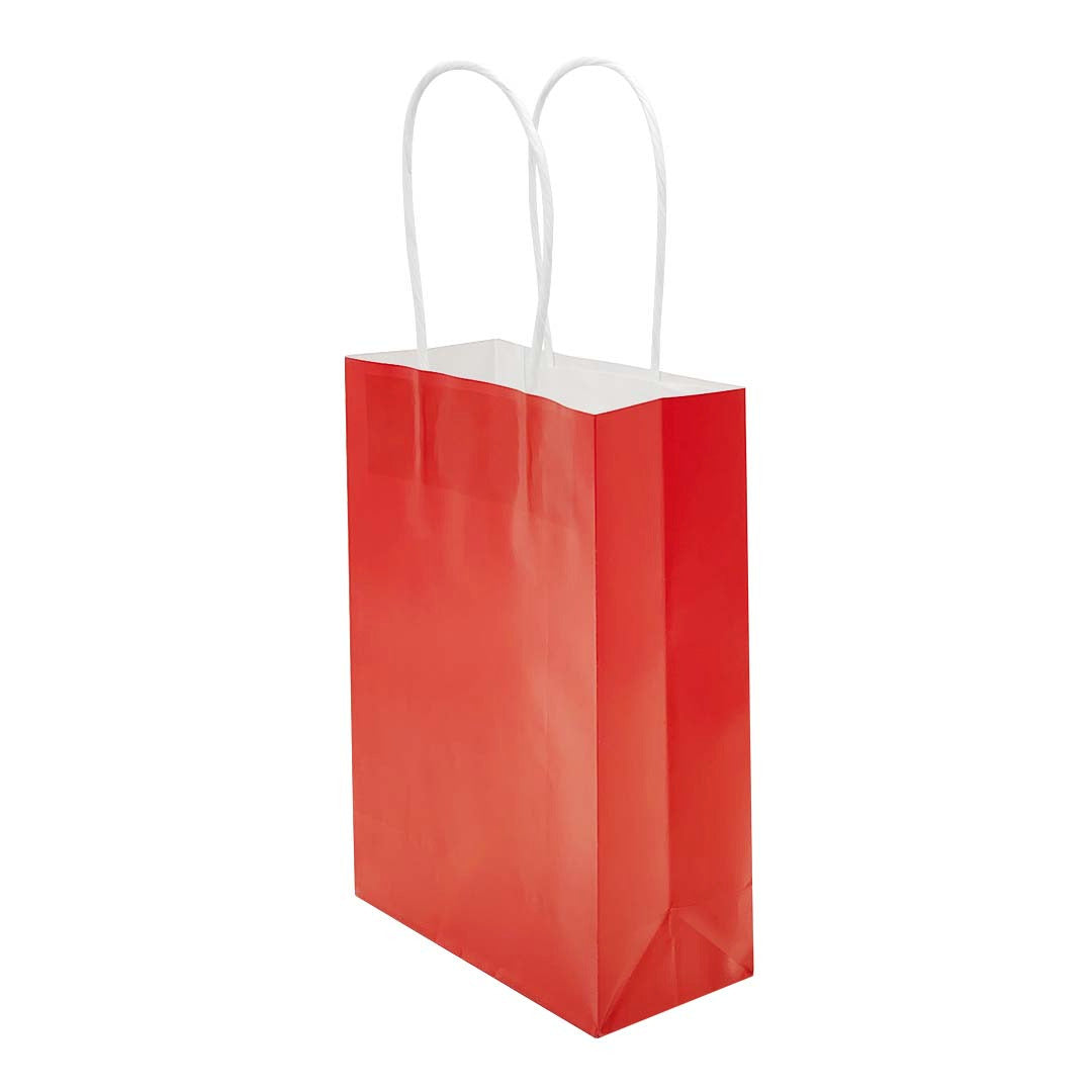 Glossy Kraft Paper Bag - Red variant for doorgift packaging