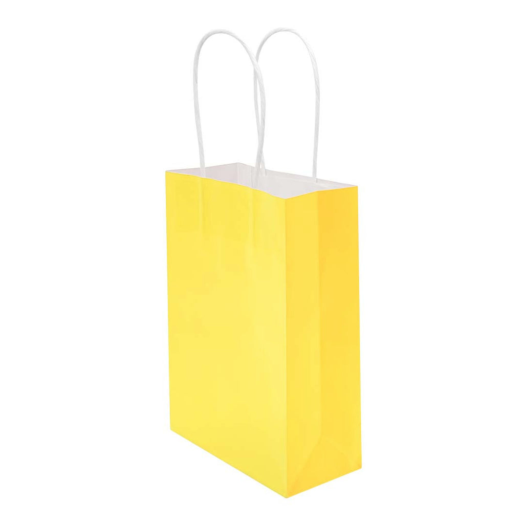Glossy Kraft Paper Bag - Yellow variant for doorgift packaging Malaysia