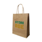 Brown Twisted Handle Paper Bag Size M (TH09) - 240 X 120 X 300 mm dimensions for wholesale custom order Malaysia
