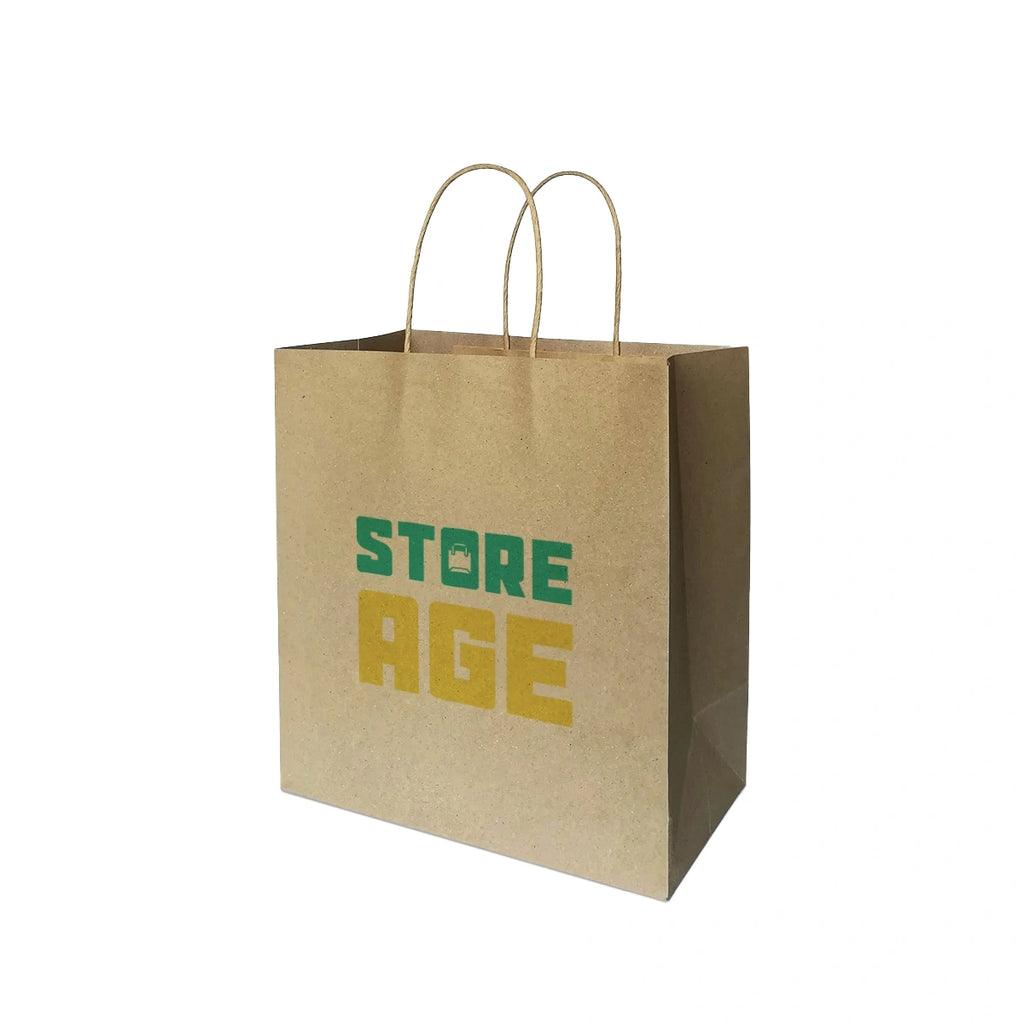 Brown Twisted Handle Paper Bag Size M (TH10) - 280 X 150 X 280 mm dimensions for wholesale custom order Malaysia