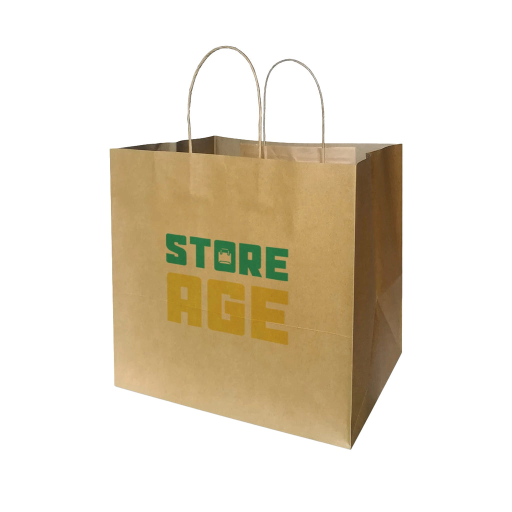 Kraft brown twisted handle size XL available for custom printing logo wholesale Malaysia