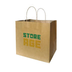 Kraft brown twisted handle size XL available for custom printing logo wholesale Malaysia