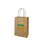 Kraft brown twisted handle size XXS available for custom printing logo wholesale Malaysia