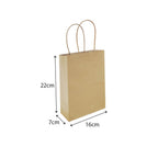 Brown Twisted Handle Paper Bag Size XXS - 160 X 70 X 220 mm dimensions for wholesale order Malaysia