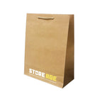 Rope Handle Brown Kraft Paper Bag Size L dimensions for wholesale order