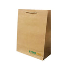 Rope Handle Brown Kraft Paper Bag Size L dimensions for wholesale order