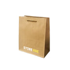 Rope Handle Brown Kraft Paper Bag Size S dimensions for wholesale order