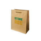 Rope Handle Brown Kraft Paper Bag Size S dimensions for wholesale order