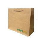 Rope Handle Brown Kraft Paper Bag Size XL dimensions for wholesale custom order