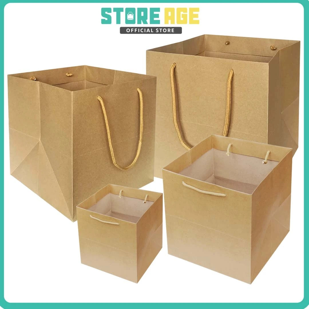 Kraft Square Cake Bag - Cake Packaging Bag for bakery & dessert Wholesale Malaysia