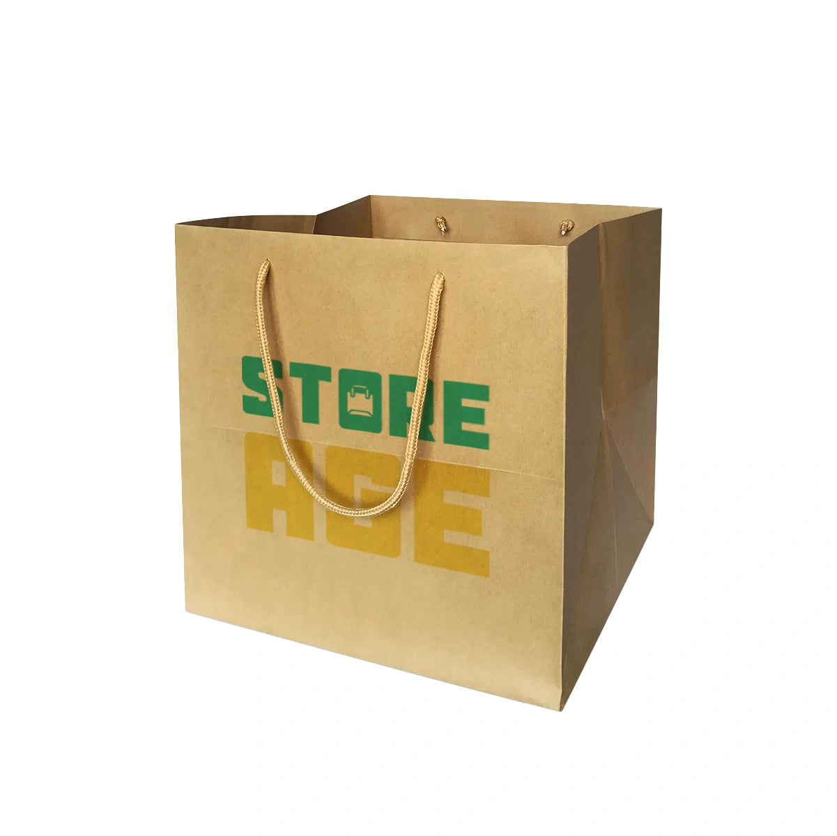 Kraft Square Cake Bag Size M (SQ02) – 305 x 305 x 305 mm Cake Packaging Bag Wholesale Custom Order Malaysia 