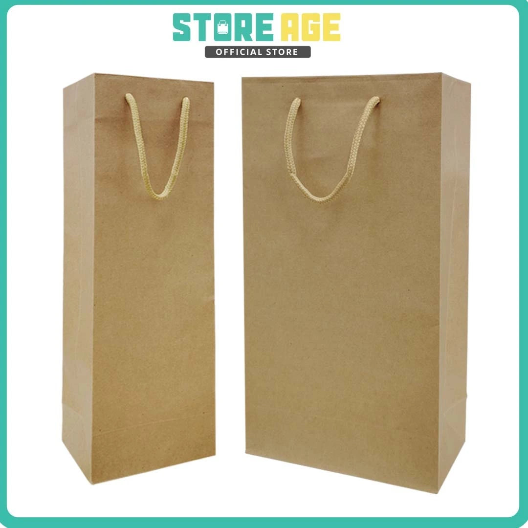 Kraft Wine Bottle Bag for wholesale wine gift bag order Malaysia