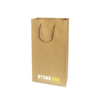 Kraft Wine Bag Size M - 200 X 100 X 370 mm dimensions for wholesale custom order Malaysia